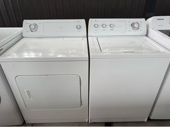Whirlpool laundry washer and dryer