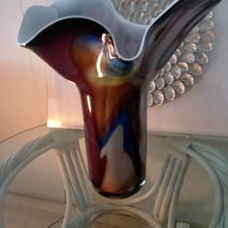 Large Art Glass Vase