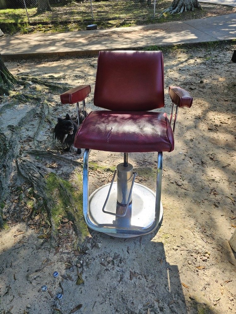 Red Barber Chair