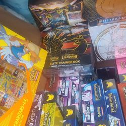 Pokémon 1 Huge Box With Over 23 Plus Sealed Packages From 2020-2021 
