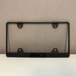 Metal Black M3 Frame with Black letters