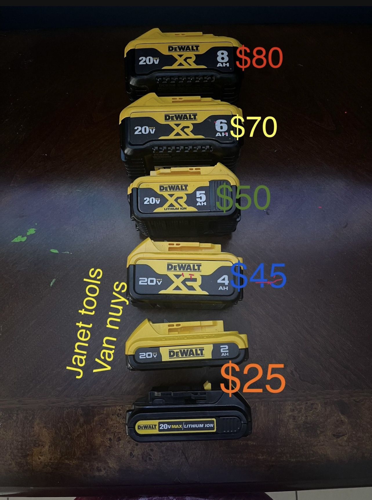 Dewalt Batteries Pick Up In Van Nuys
