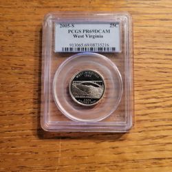 2005 S PCGS PR69DCAM Clad West Virginia Quarter