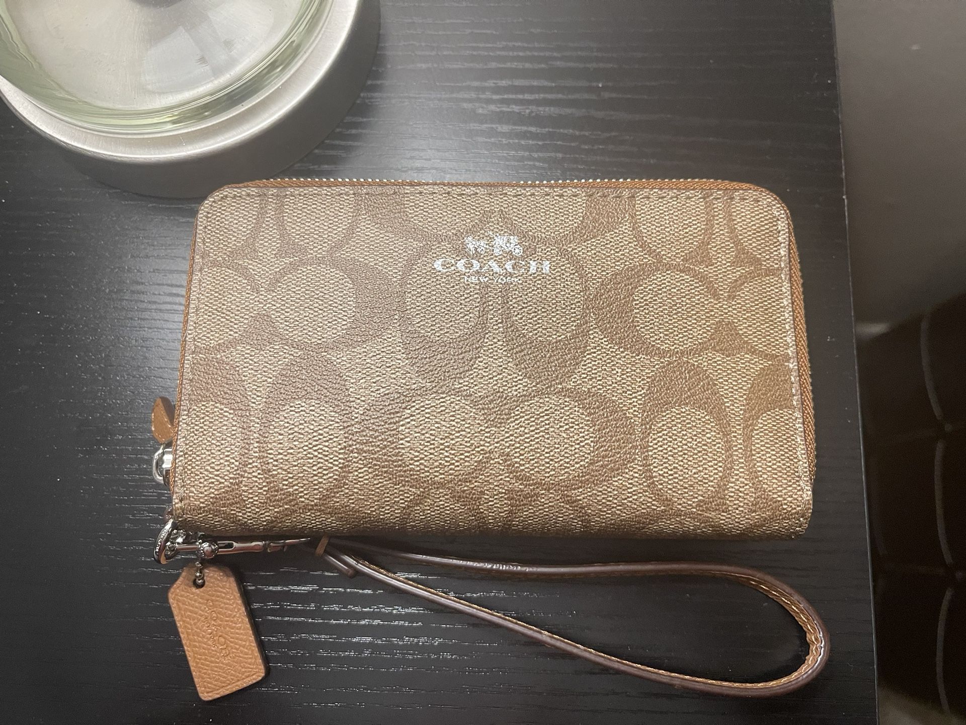 Coach Double Zipper Wristlet