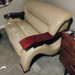 Love Seat Leather..... Nice ..Cool Design....Comfortable