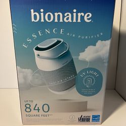 Bionaire - Air Purifier for Home, 360 UV Air Purifier with True HEPA Air Filter and UV Light Protect OBO