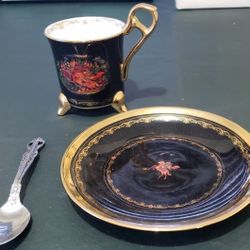 Bradford Russian Tea Cup And Saucer Legend 'Ruslan And Ludmila'