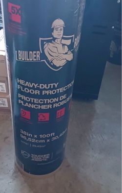 Builder Heavy-Duty Floor Protection Roll 38in x 100ft