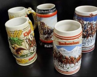 BUDWEISER STEINS
