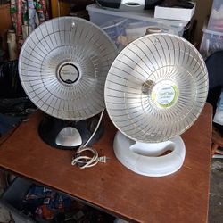 Two Heat Dish Electric Heaters