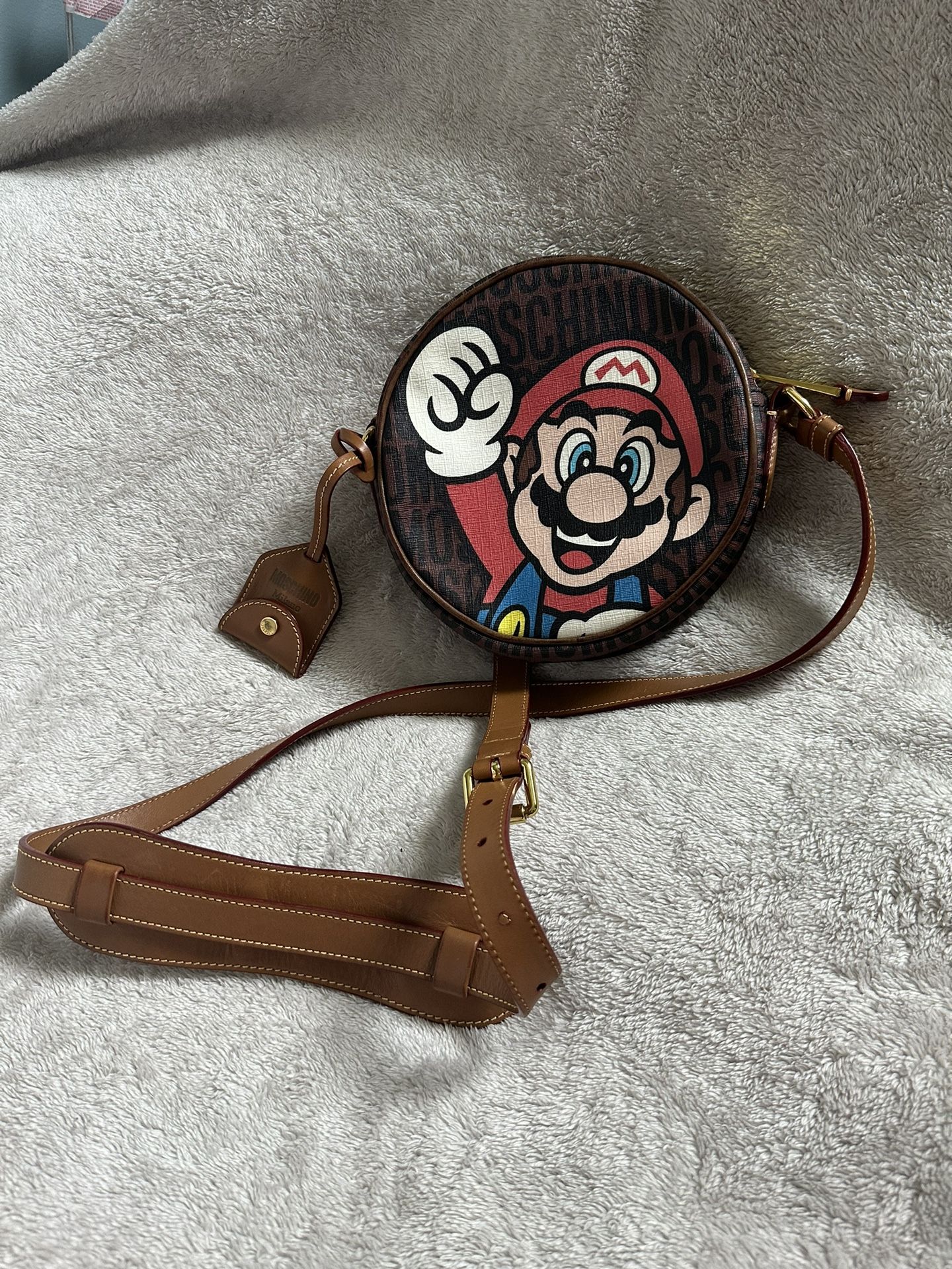 MOSCHINO Nintendo Super Mario Star Clutch Bag Pouch Brown | eBay