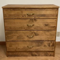 Four Drawer Wood Dresser