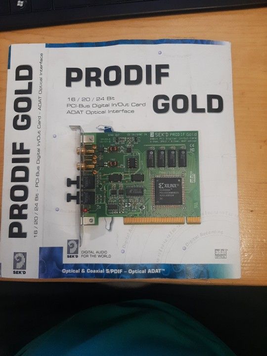 Sek'd Prodif GOLD 24bit Pci Digital In/out Card