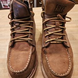 Frye Waterproof Leather Work Boots - Size 8W