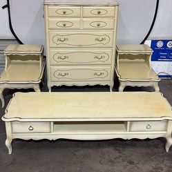 1970s furniture-Dresser-End Tables-Coffee Table