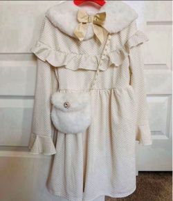 Size 6 Girls Dress With Removal Collar Worn Once - Pickup From Northridge Area