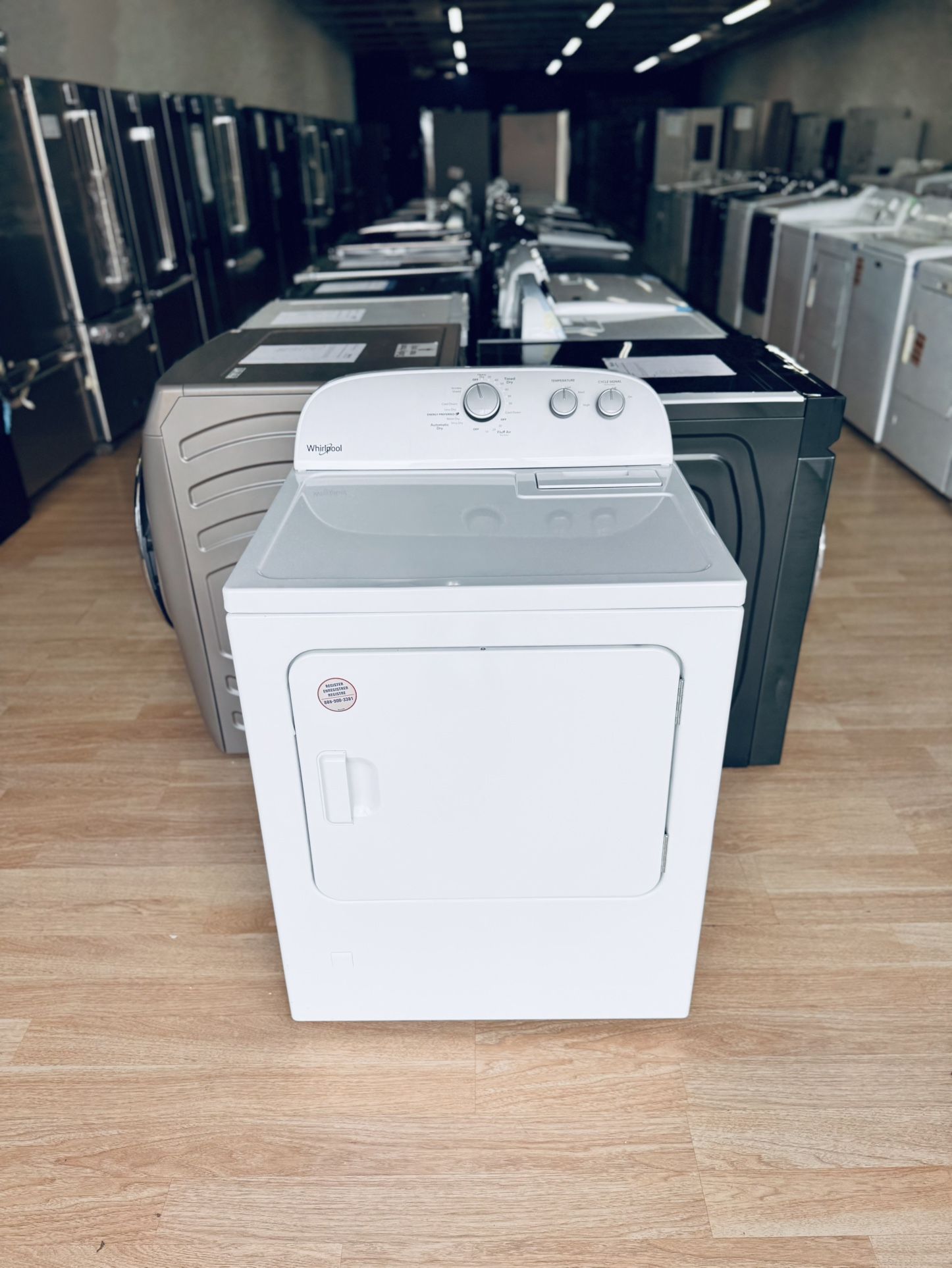 New Whirlpool 7.0 cu. ft. White Gas Dryer WGD4815EW
