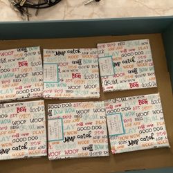 Create It 18"x21" 100% Cotton Dog Words Precut Sewing & Craft Fabric, White 1 Piece