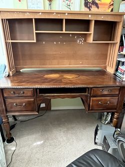 Desk and shelving
