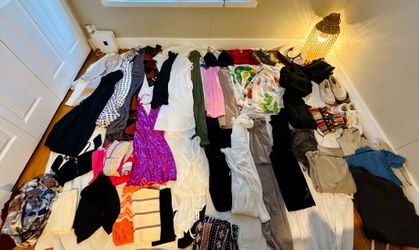 Women’s Closet Cleanout Bundle | 80+ Pieces | Small & Medium | Shoes & Purses Included