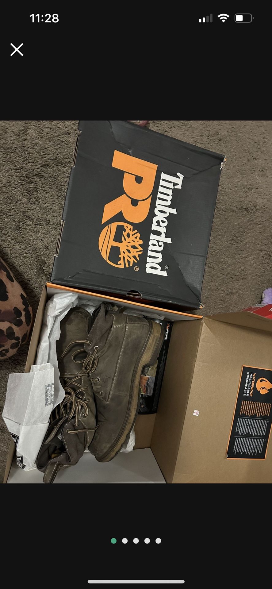 Timberland Work Boots *Price Is For Both*