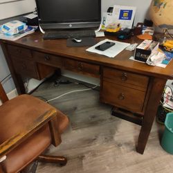 Desk And Filing Cabinet