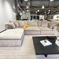 BRAND NEW BEIGE SECTIONAL CLOUD SAME DAY DELIVERY 