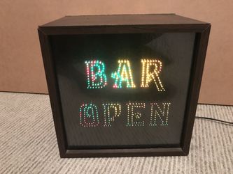 Vintage lighted bar sign