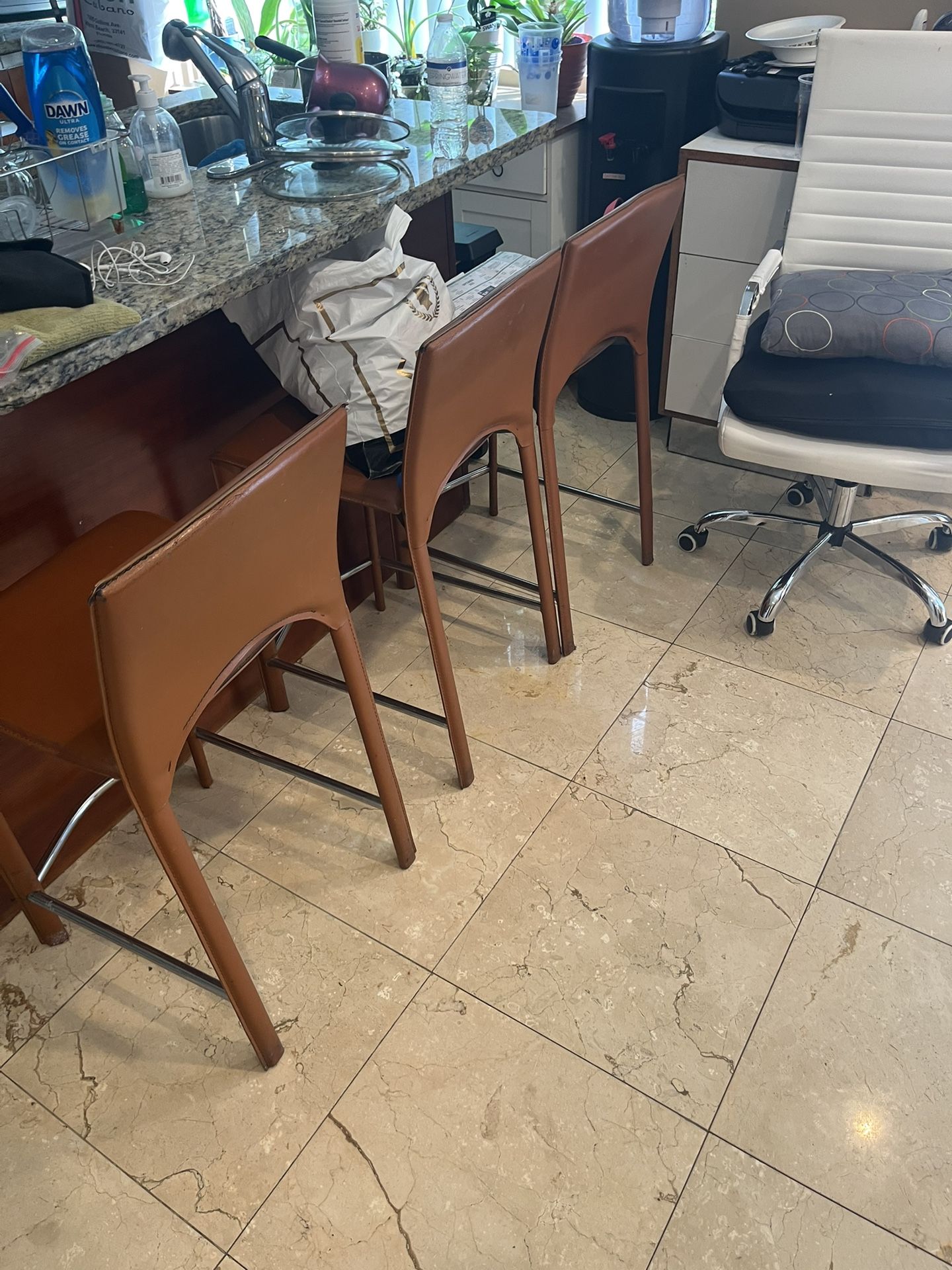 Leather Bar Stools
