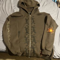 Travis Scott Brown Zipup READ DISC