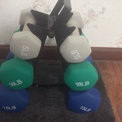 5 Pounds 10 Pounds And 15 Pounds Weights