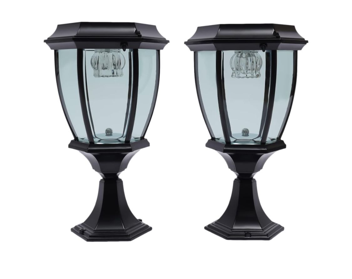Dusk to Dawn Outdoor Solar Path Lights, 2-Pack