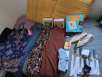 Mixed Lot of Clothing and Household Items