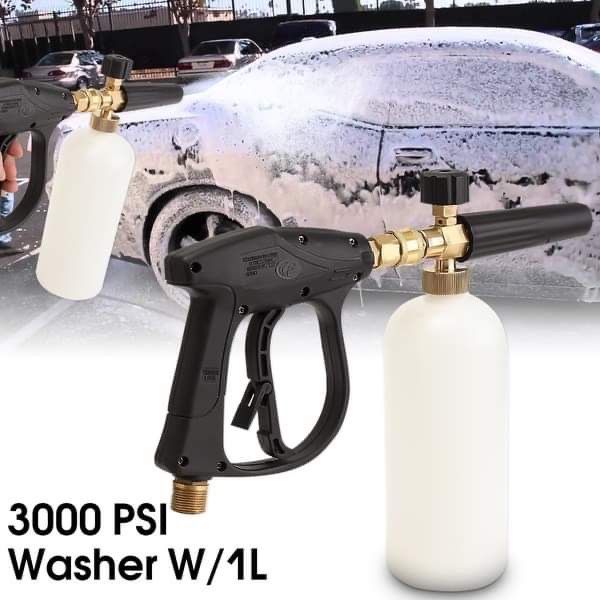 BRAND NEW 3000psi AIR COMPRESSOR, HIGH PRESSURE WASHER with 1L BOTTLE, CAR CLEANING, WATER NOZZLE SPRAYER - FEEE SHIPPING