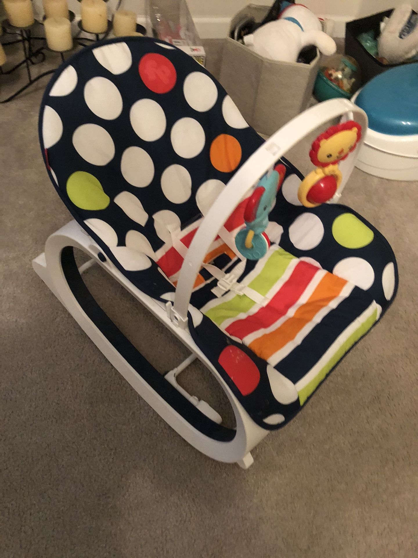 Vibrating baby rocker
