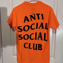 Size Small for Men Anti Social Club x Undefeated “Paranid” Logo Tee Vnds 