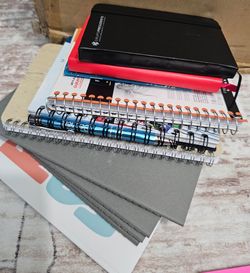 11 new small size notepads. Easy carry.
