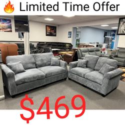 Corduroy 2 Piece Sofa And Loveseat Set  - ⏰ Final Days! Sale 