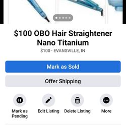 $100  Hair Straightener Nano Titanium