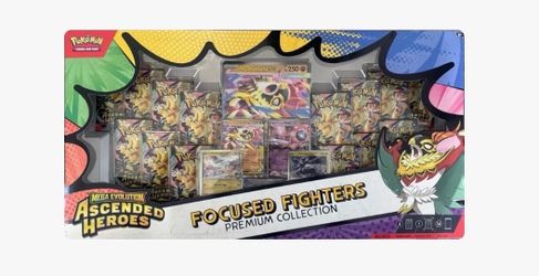 Pokemon Ascended Heroes Focused Fighters Premium Collection