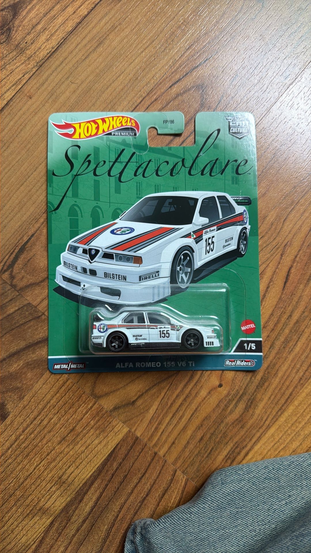 Hot Wheels 2023 Premium Spettacolare Car Culture Alfa Romeo 155 V6 Ti #1/5 ๐ฅ๐ฅ