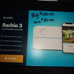 Rachio 3 Smart Sprinkler Controller Regular price $150 Our Price $80