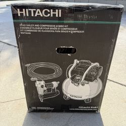 Hitachi Brad Nailer and Compressor Combo Kit
