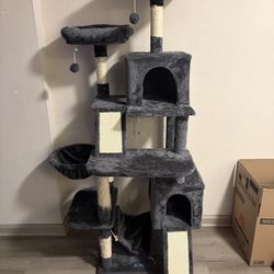Dark Grey Cat Tower 