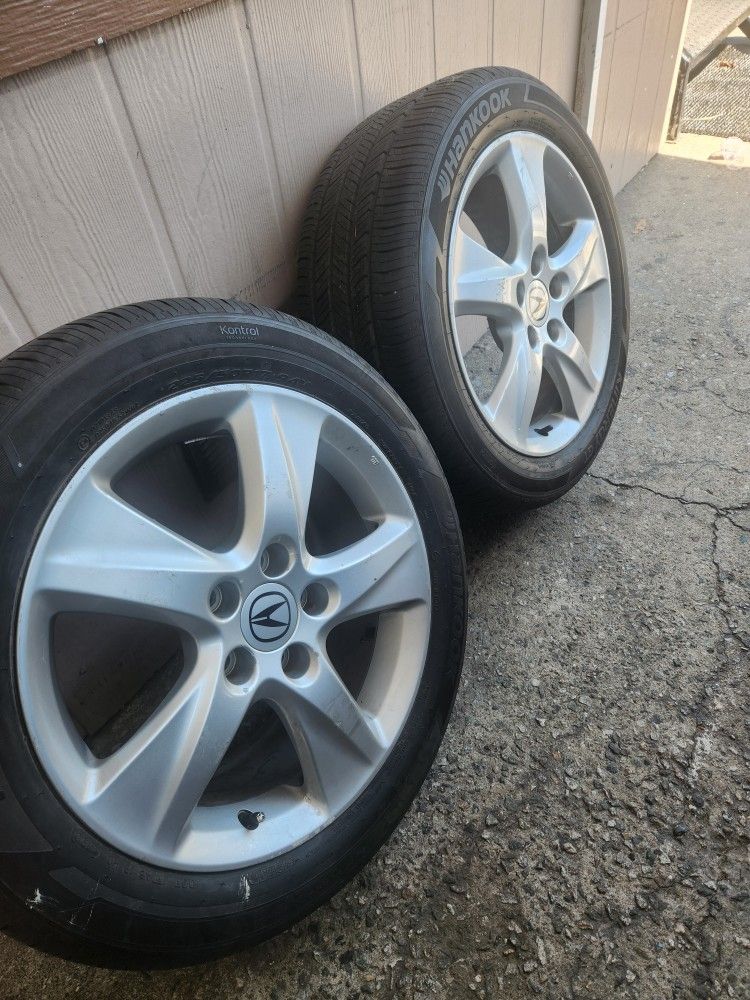 2 yantas Con Rines Sais  16. Para  Honda 