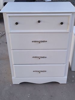 Four drawer dresser stand built well freshly painted