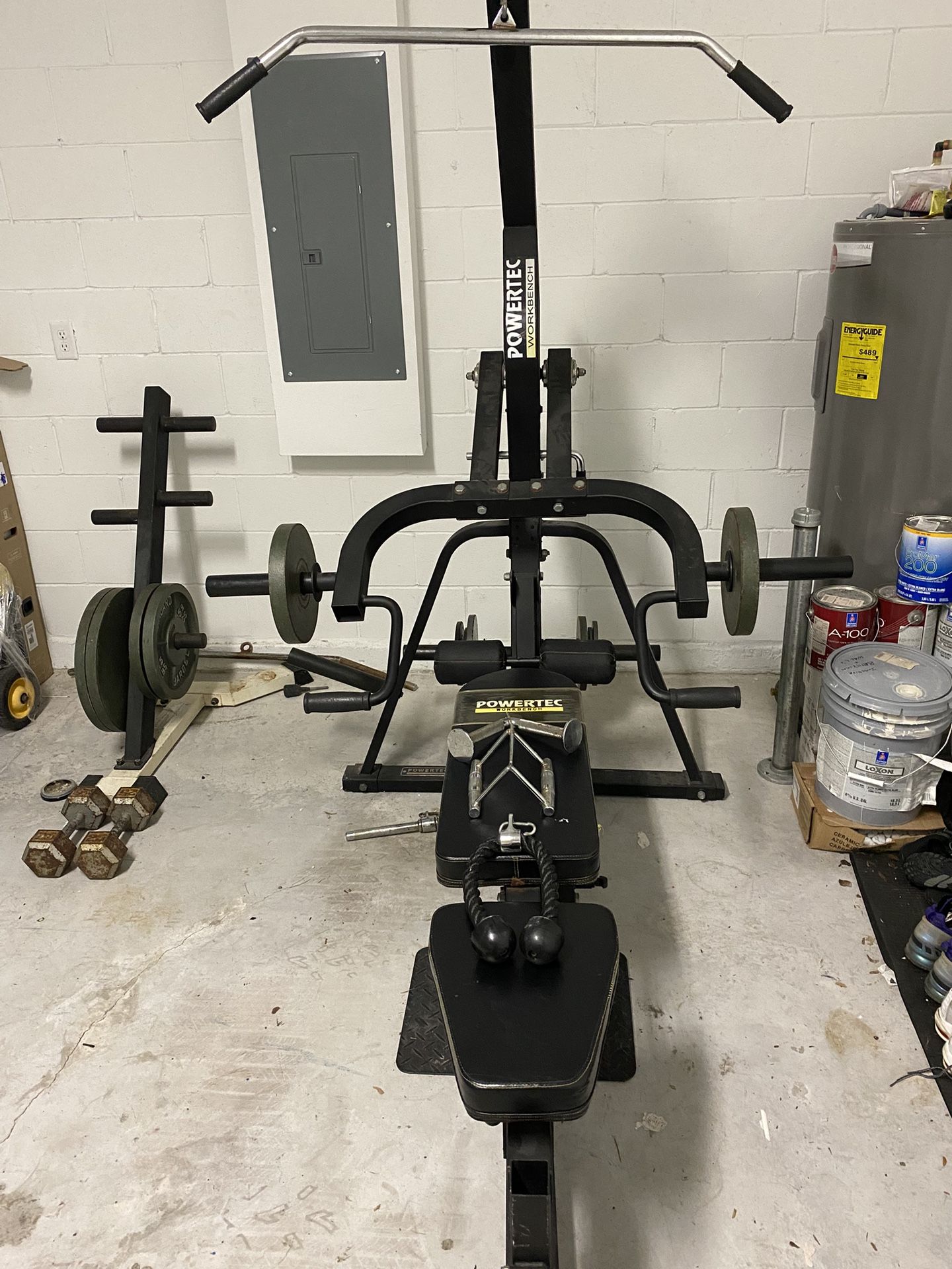 Powertec Gym set + Weight stand $300.00 (WORTH $800.00+)