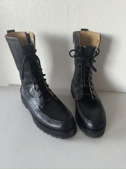 Sperry x John Legend Mens Sz 10 Tall Black Leather Lace-Up Boots