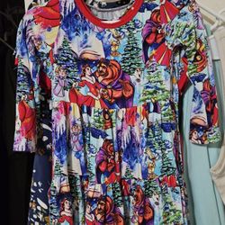 2t Girls Beauty And The Beast Bamboo Dress 