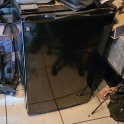 GE tall mini fridge freezer